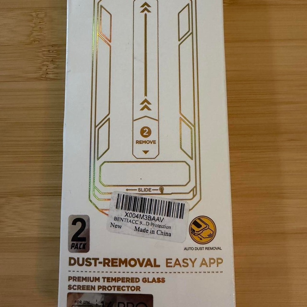 IPhone 16 Pro Black Screen Protector pack of 2 New in box Premium Tempered Glass